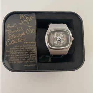 Paul Frank Skurvy Scurvy Pirate Black Wrist Watch VINTAGE